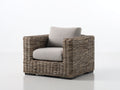 Polyrattan Gartensessel 85x80x75 cm Braun Outdoor Sessel Gartenmöbel Geflecht Modernes Design