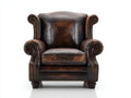 Sessel Kunstleder Polstersessel 88x82x95 cm Braun Chesterfield Stil Klassischer Ohrensessel Komfortabler Wohnzimmerstuhl